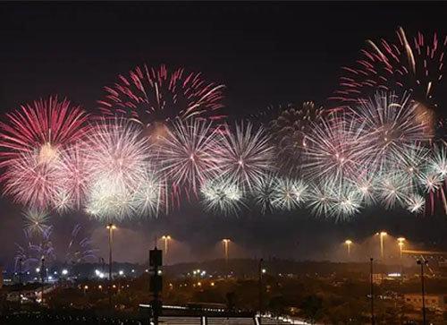 怀远县焰火晚会